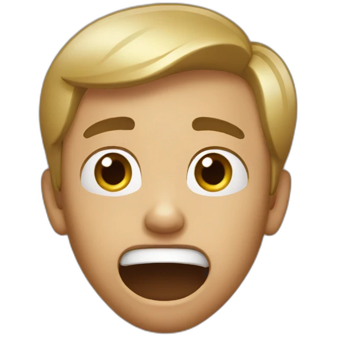 pretending to be shocked emoji