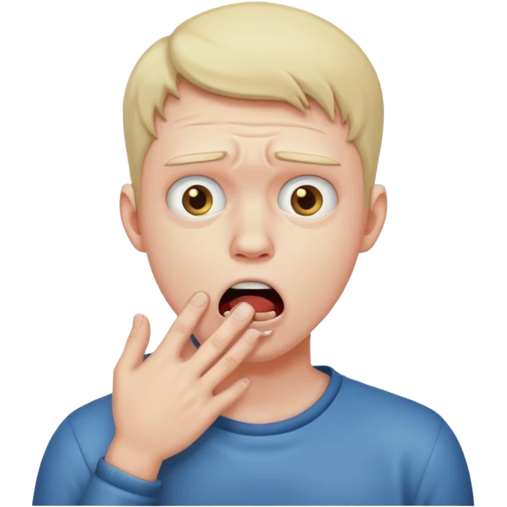 Guy choking himself emoji