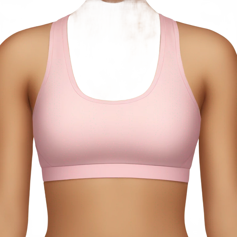 Light pink sports bra top emoji