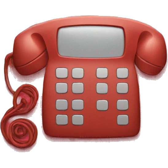 Phone in the red emoji