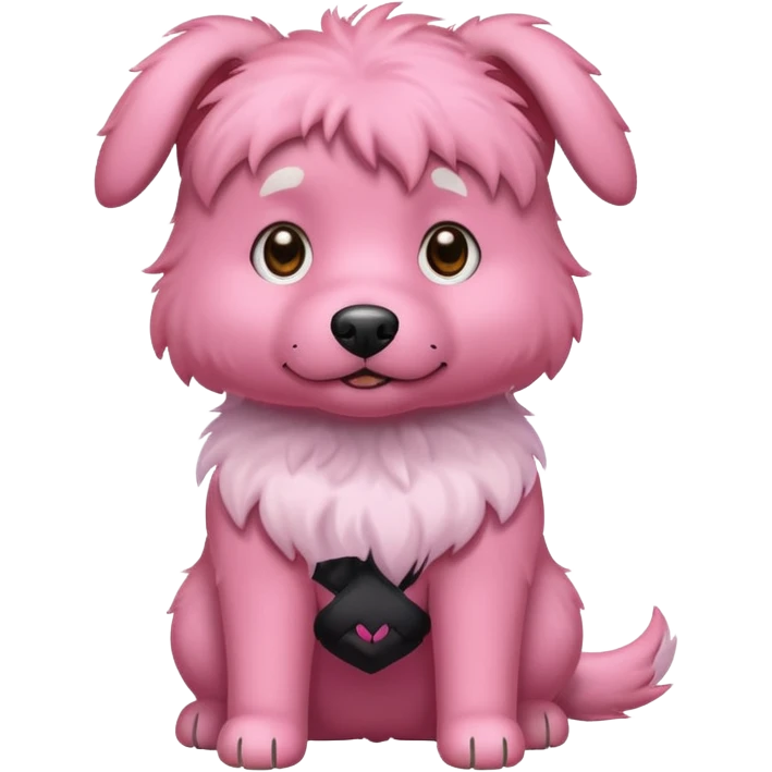 pink dog emoji