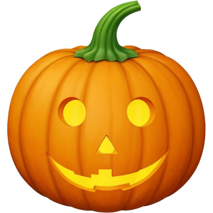 pumpkin with no face emoji