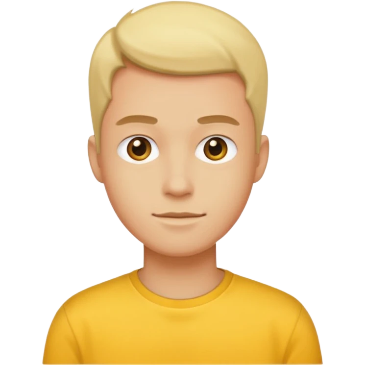 yellow shirt portrait  emoji