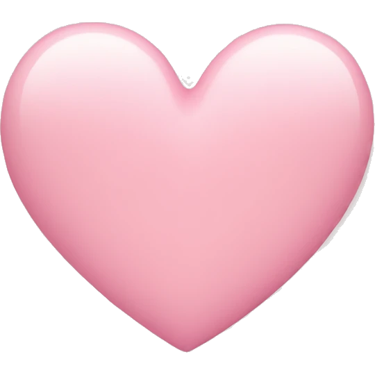 soft pink heart emoji