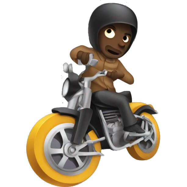 Robber Riding a lowridr emoji