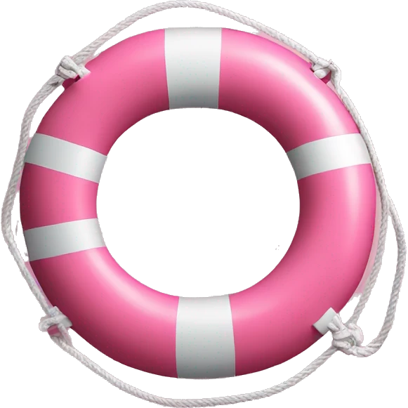 life buoy pink emoji