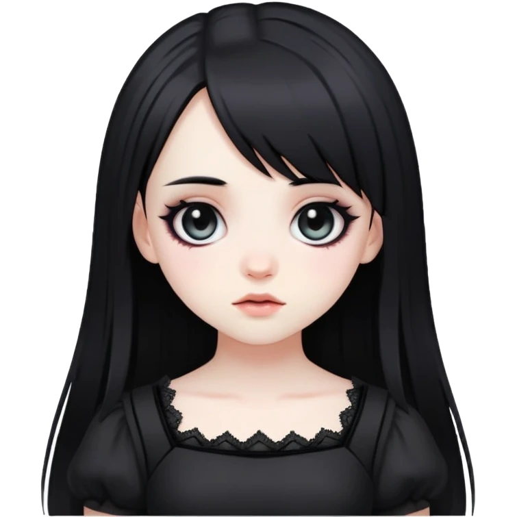 Loli goth girl emoji