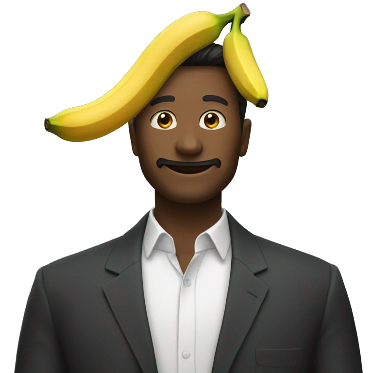 Un homme banane emoji