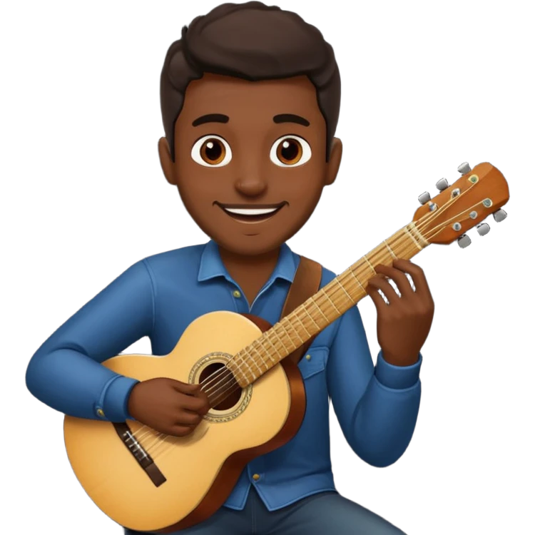 Spanish man playing guitar emoji