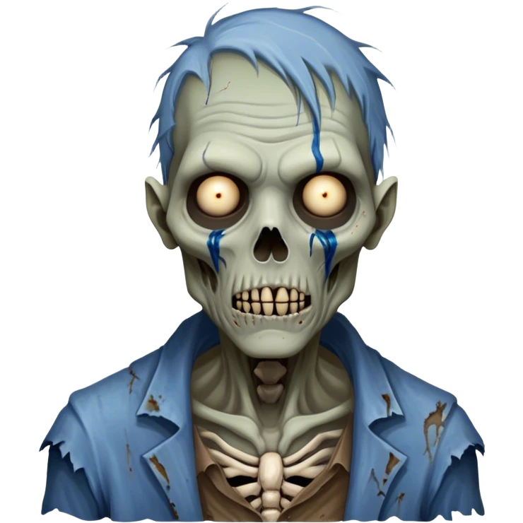 Cinematic Realistic WoW undead friendly zombie Portrait, depicted with decayed yet noble features, his weathered, pallid skin etched with ghostly blue veins and ancient scars. Clad in modest, tattered attire in muted browns and greys that remain consistently rugged, his hollow eyes burn with determined defiance. Rendered with lifelike texture and dramatic natural lighting, high shine, noble and resilient, capturing the stoic spirit of an undead veteran of Azeroth. emoji