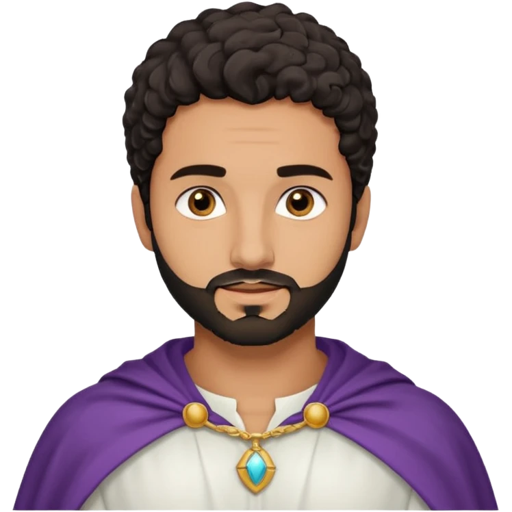 Apariencia: Joven de unos 25-30 años, atractivo,.
-Rostro: Ojos oscuros, piel ligeramente morena, rasgos árabes finos.
-Cabello: Negro, algo rizado o suelto, con barba fina.
-Vestimenta: Cuando es “Don Carlos”, viste como cristiano (camisa blanca, capa corta, colores sobrios). emoji