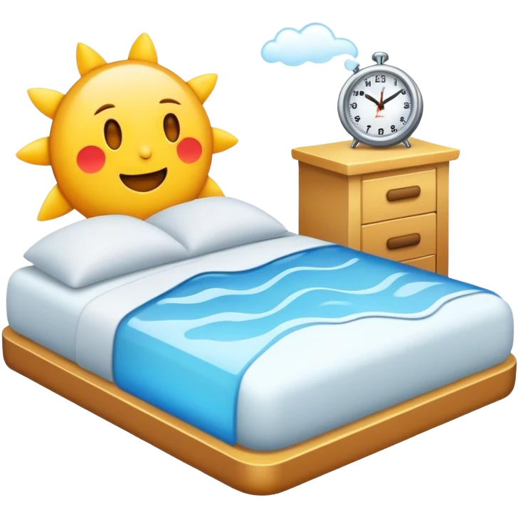 woke up on time emoji