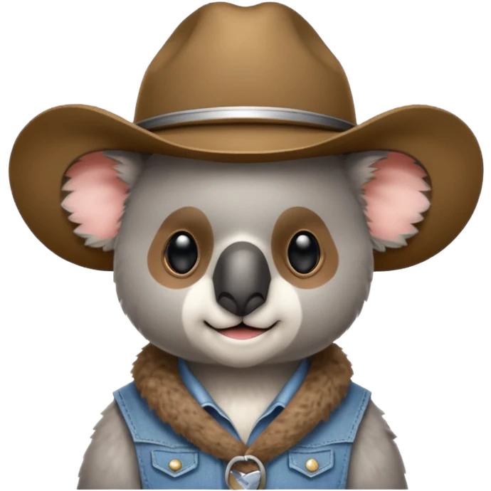 Koala cowboy hat emoji