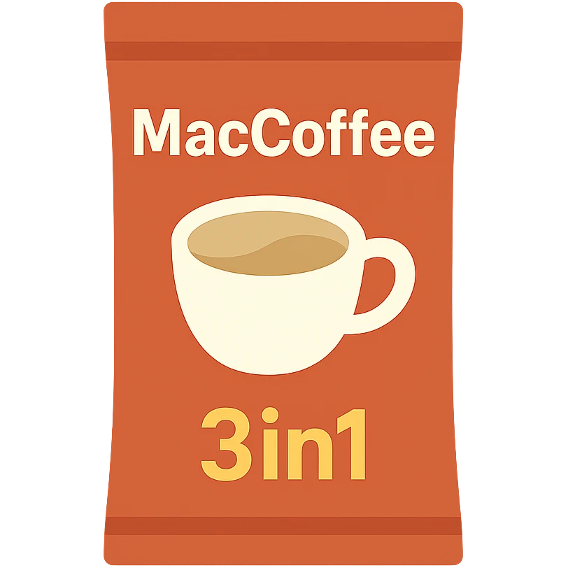 MacCoffee 3in1 coffee emoji