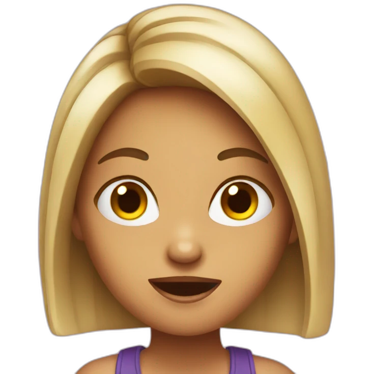 Crazy girl emoji