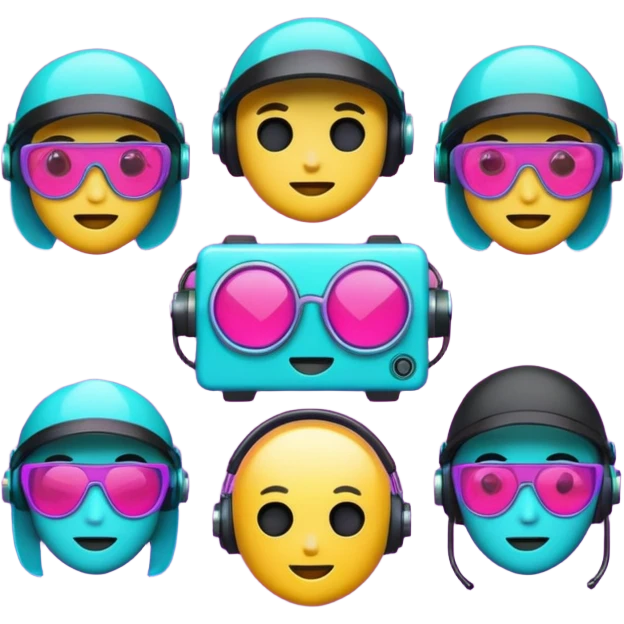 devops cyberpunk vaporwave hacker themed emoji pack emoji