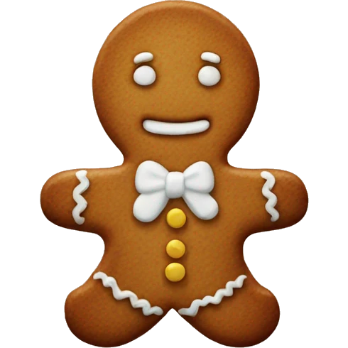 Gingerbread cookie emoji