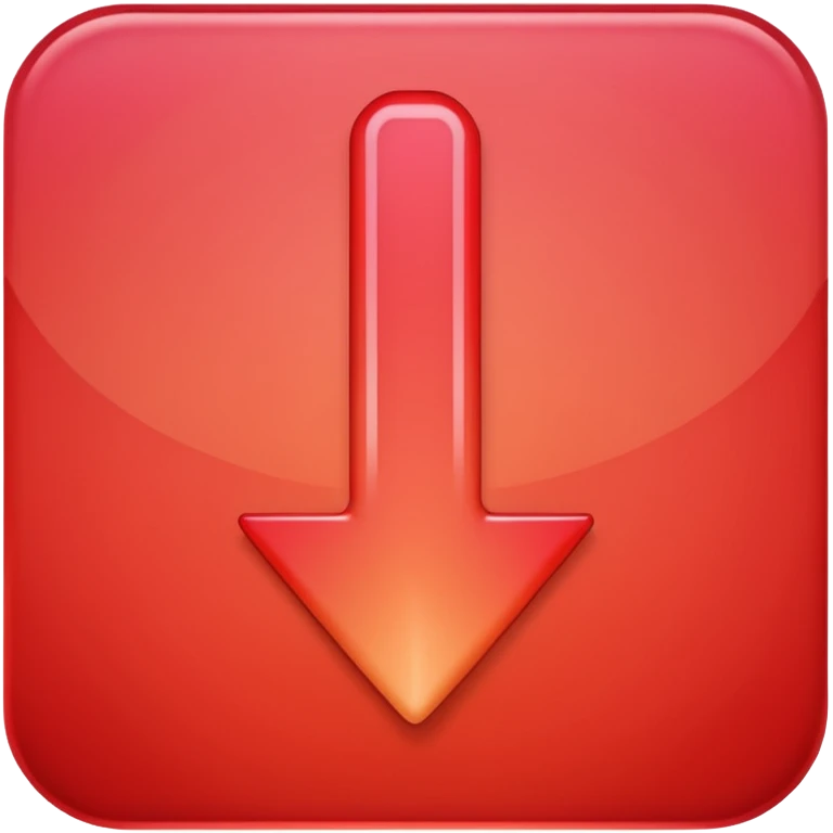arrow down red gradient emoji