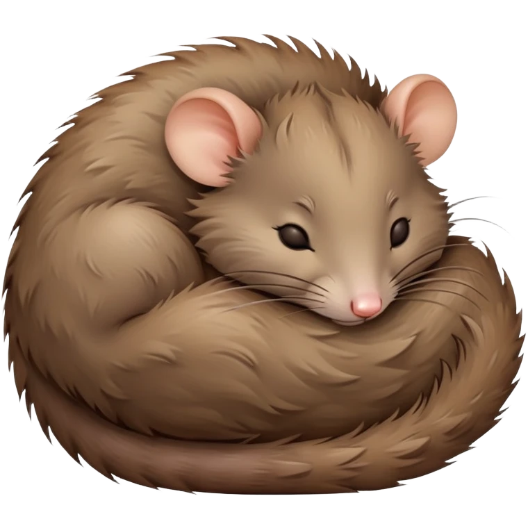 Cute rat sleeping  emoji
