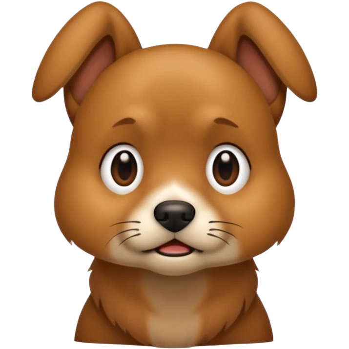 The dog is itching because of fleas emoji