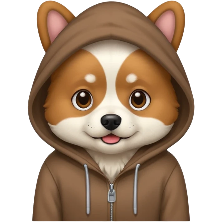 dogs wearing a hoodie emoji