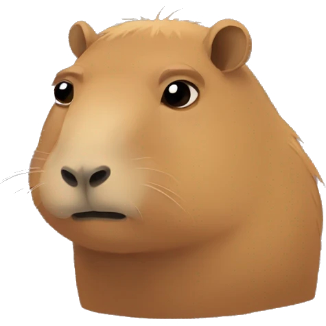 Sad Capybara  emoji