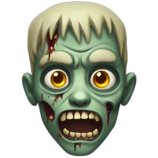 Zombie halloween emoji