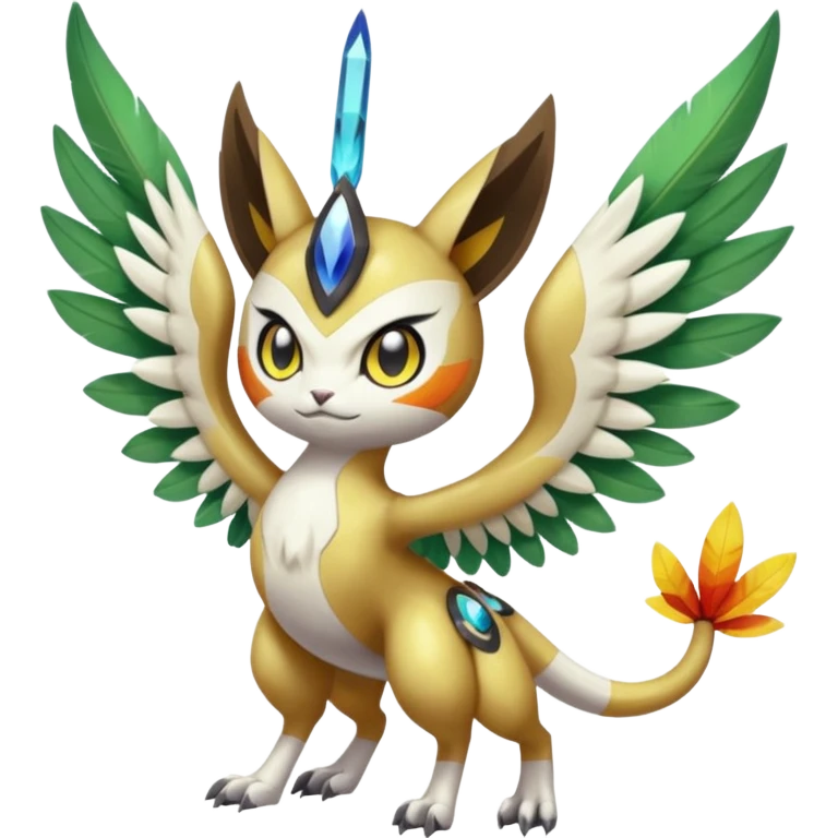 Hawkmon-Gatomon-Meloetta-Garudamon-Pteromon-fusion-hybrid emoji