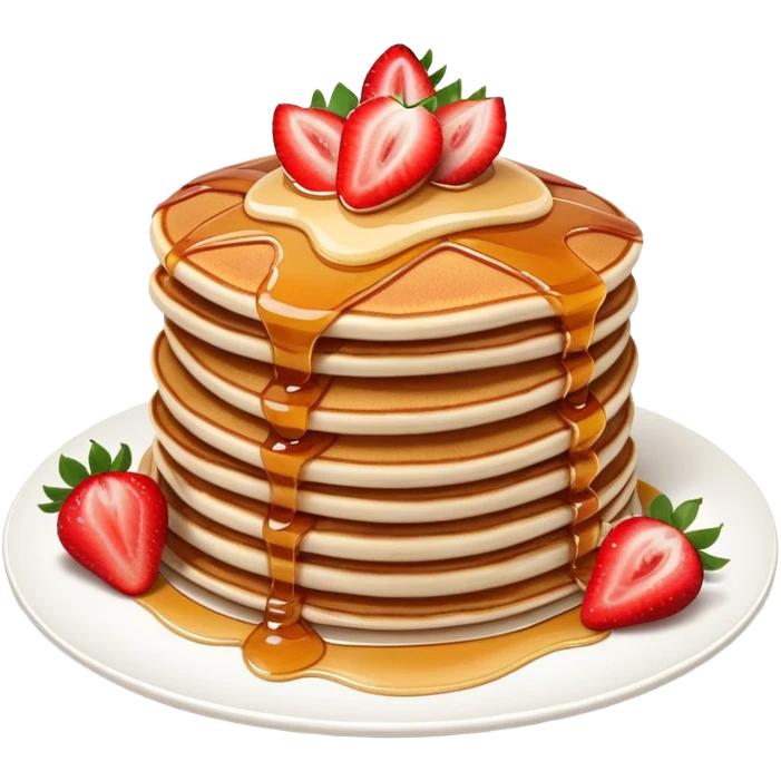 strawberry pancakes emoji