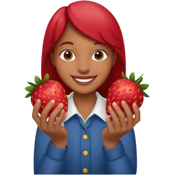 strawberries hold mick emoji
