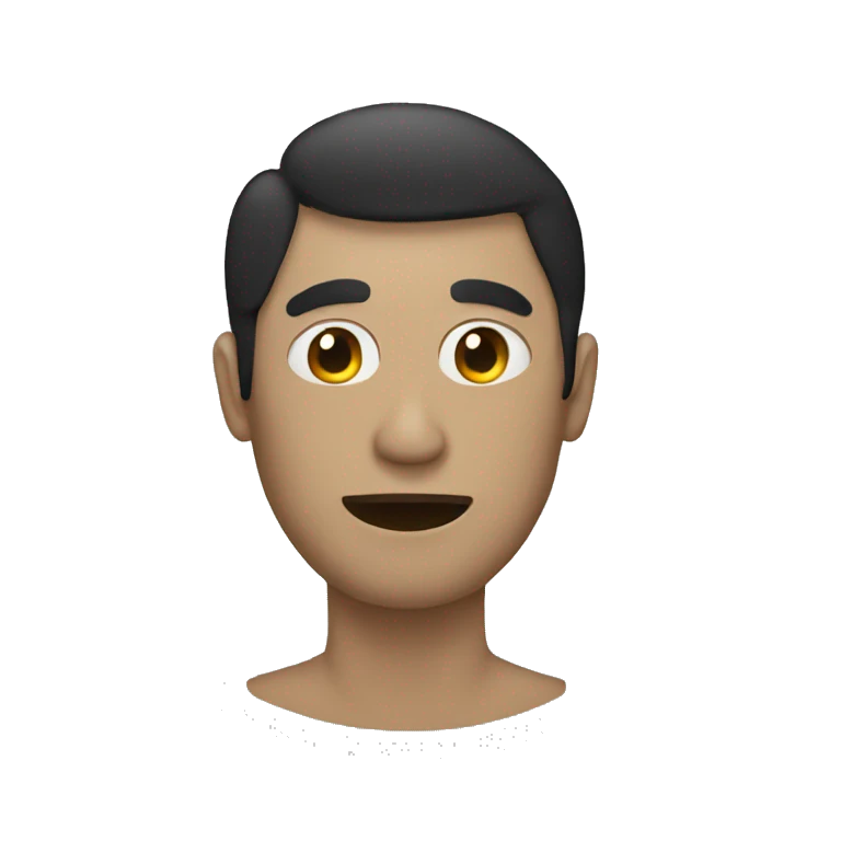 a guy with a mask on his face emoji