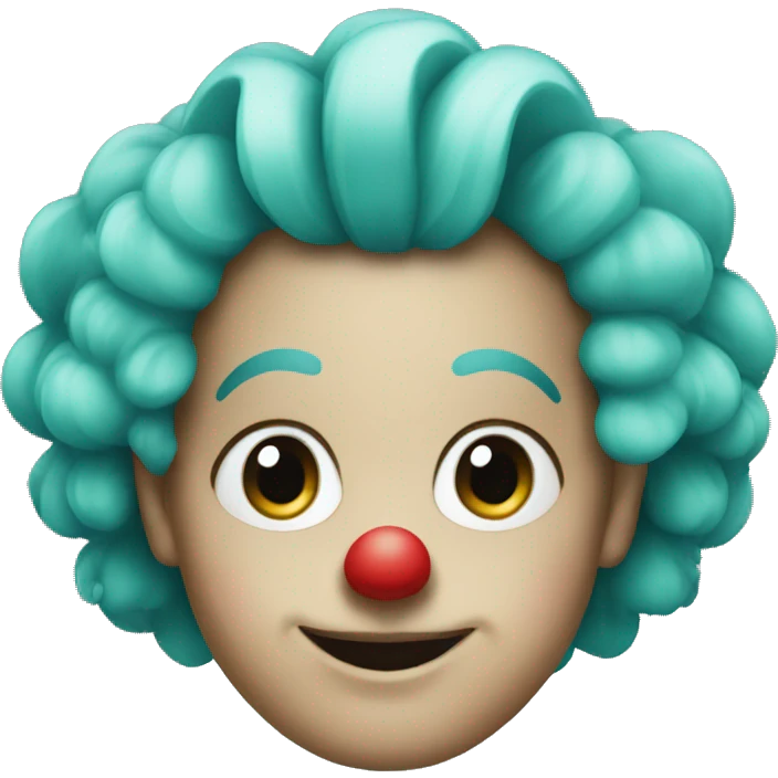 clown with teal hair emoji