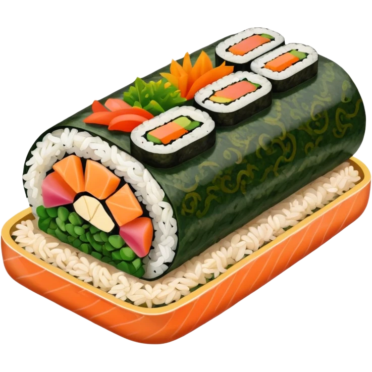 korean traditionalfood kimbap emoji