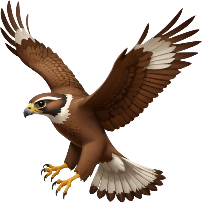 Falcon flying emoji