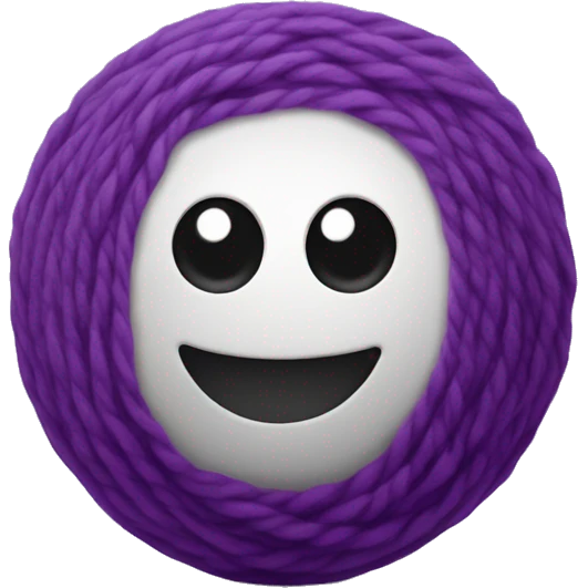 purple ball of wool emoji