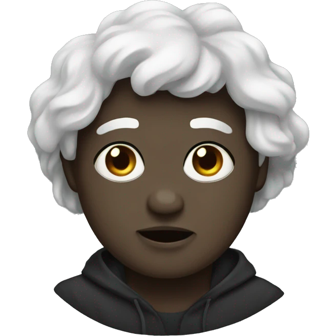 Svart mopps emoji