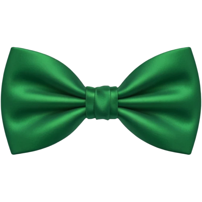 green bow tie emoji