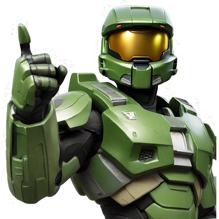 Master Chief giving thumbs up emoji