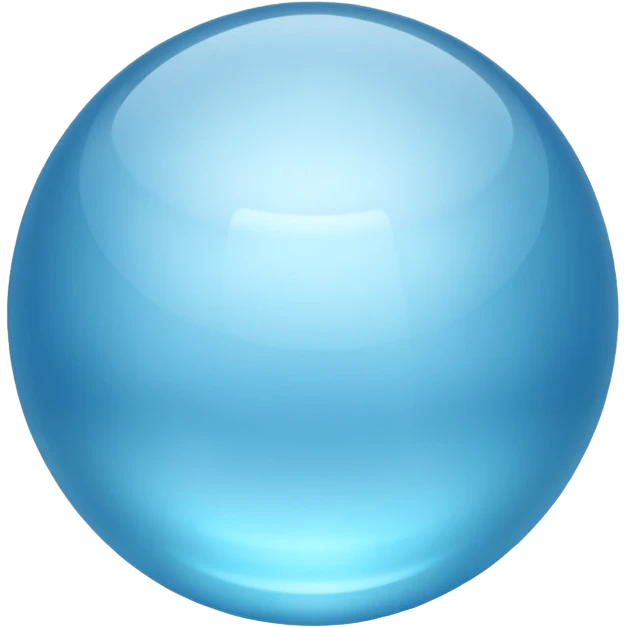 ice-blue sphere emoji