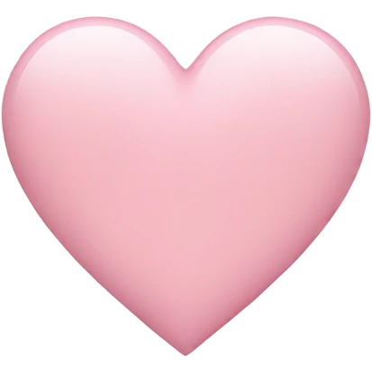 light pink heart  emoji