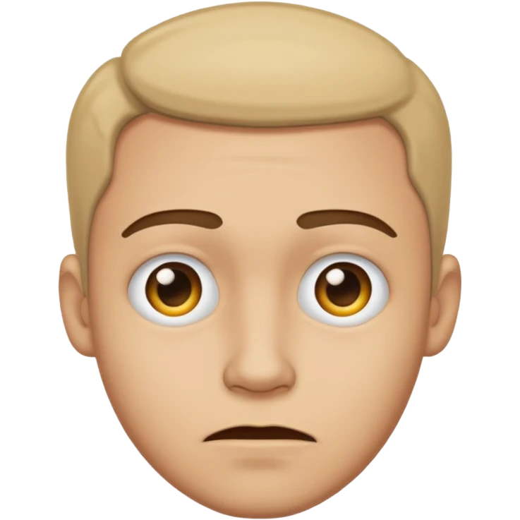 A man half happy and sad  emoji
