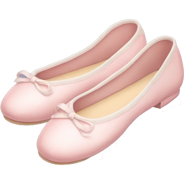 Pale pink ballet shoes emoji