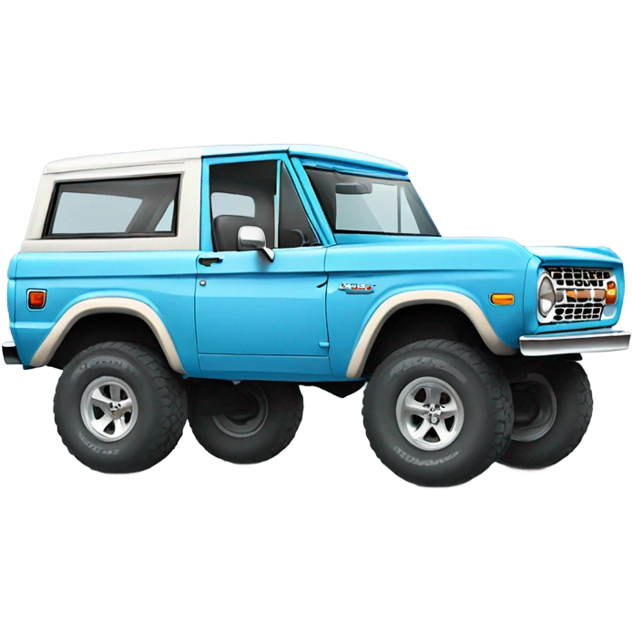 Sky blue ford bronco emoji
