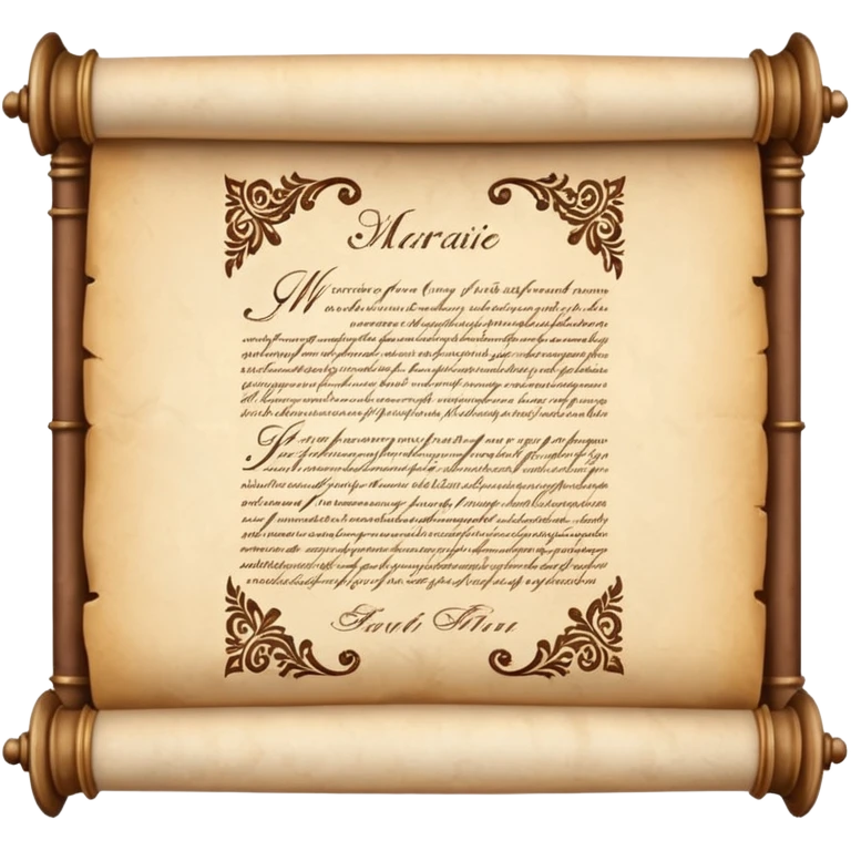 Old Scroll Marriage Contract emoji