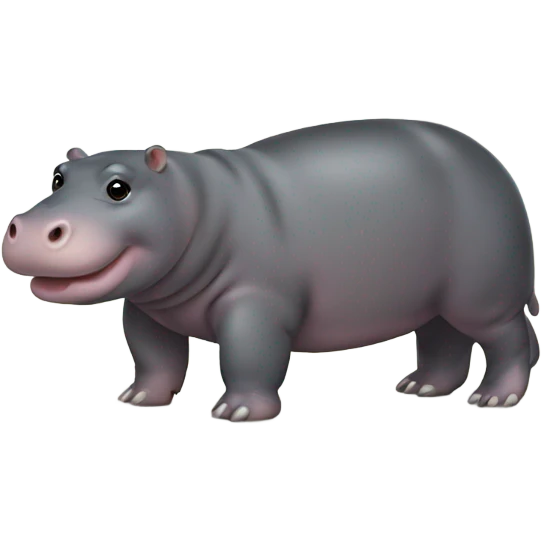 Pygmy hippo emoji