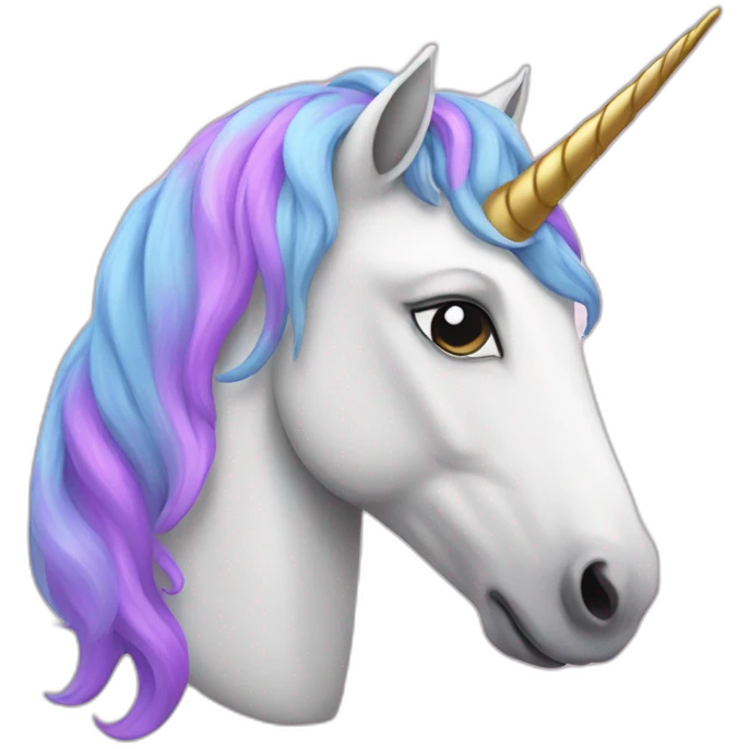 A unicorn emoji