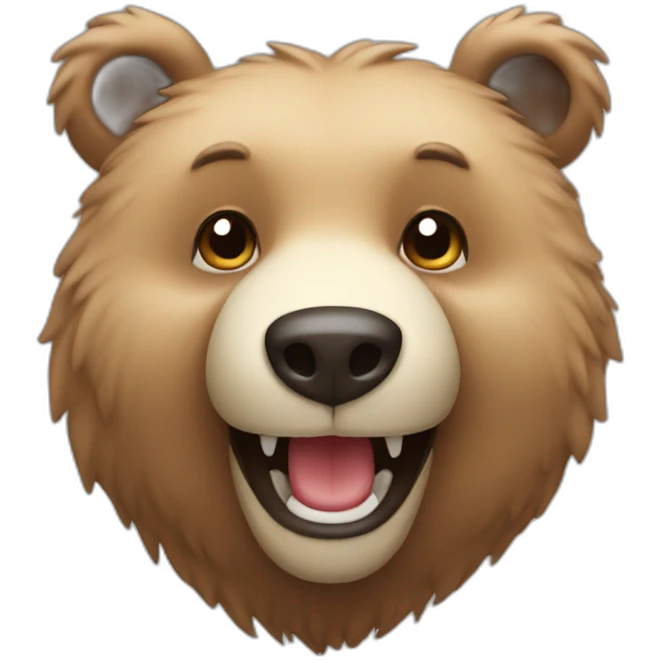 Happy bear emoji