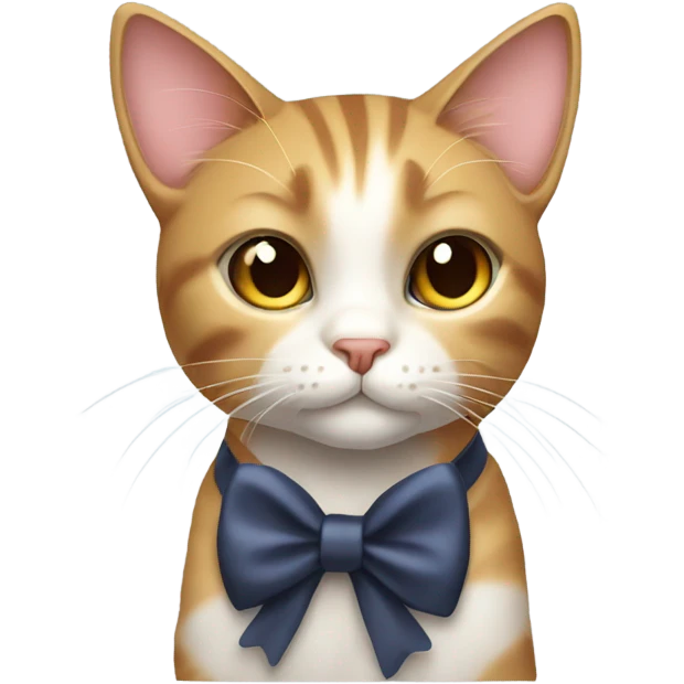 Cat with bow  emoji