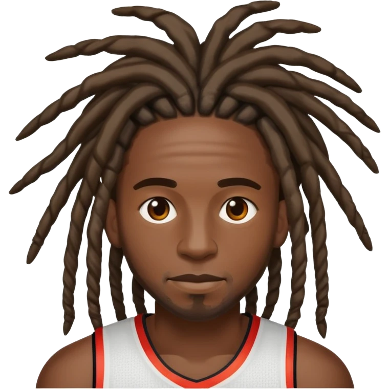 Basketball player with dreads emoji