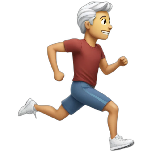 man running in the square emoji